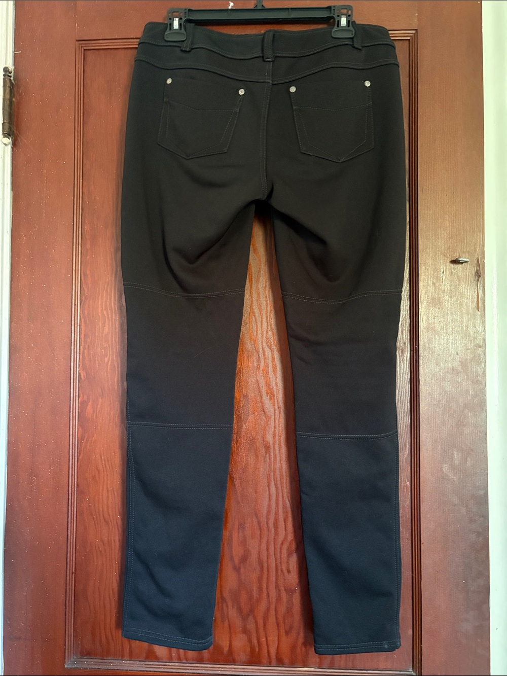 Athleta Black Skinny Pull-On Fleece Lined Ponte Pants - Picture 7 of 9